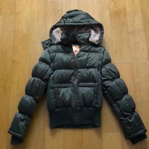 Me Jane olive puffer jacket size M